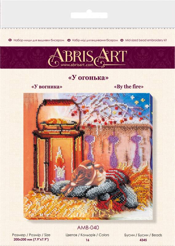 Buy Midi Bead embroidery kit - At the fire-AMB-040_5