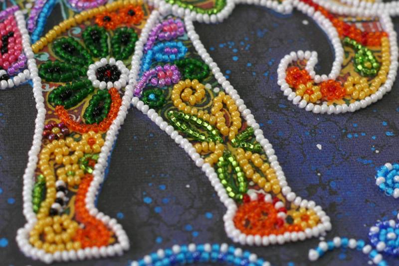 Buy Midi Bead embroidery kit - Indian Elephant-AMB-046_4