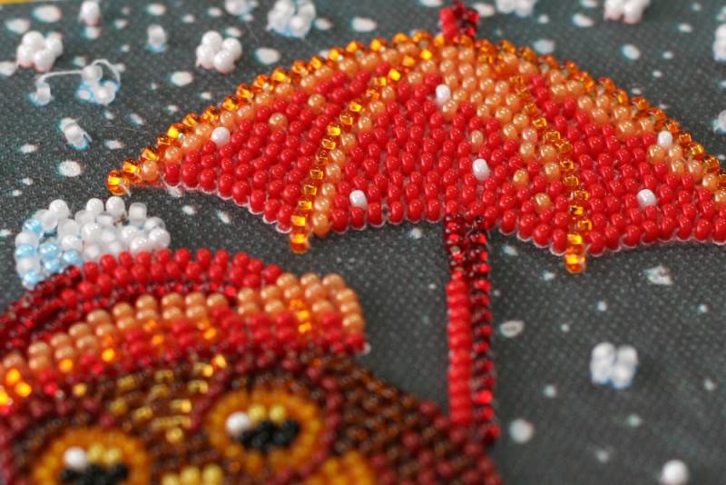 Buy Midi Bead embroidery kit - Gift to owl-AMB-049_1
