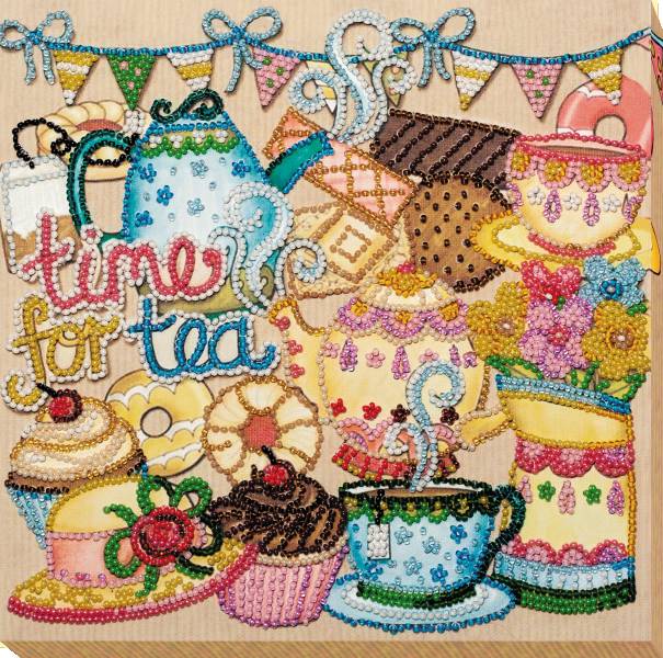 Buy Midi Bead embroidery kit - Mad tea party-AMB-055