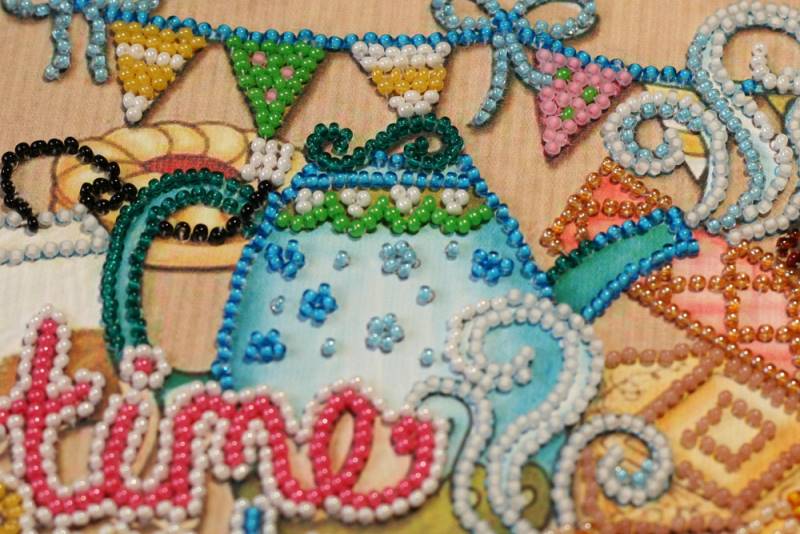Buy Midi Bead embroidery kit - Mad tea party-AMB-055_3