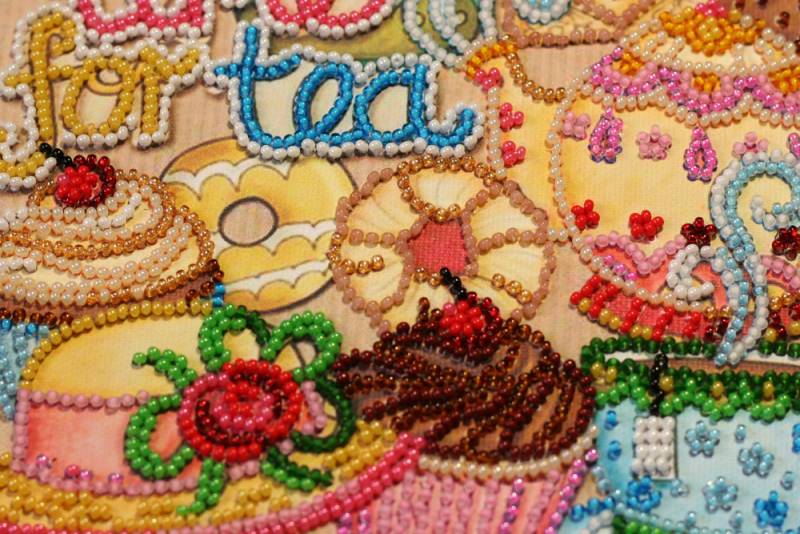 Buy Midi Bead embroidery kit - Mad tea party-AMB-055_5