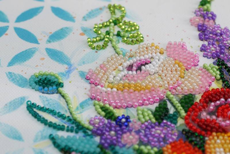 Buy Midi Bead embroidery kit - Flower extravaganza-AMB-067_3