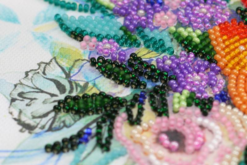 Buy Midi Bead embroidery kit - Flower extravaganza-AMB-067_5