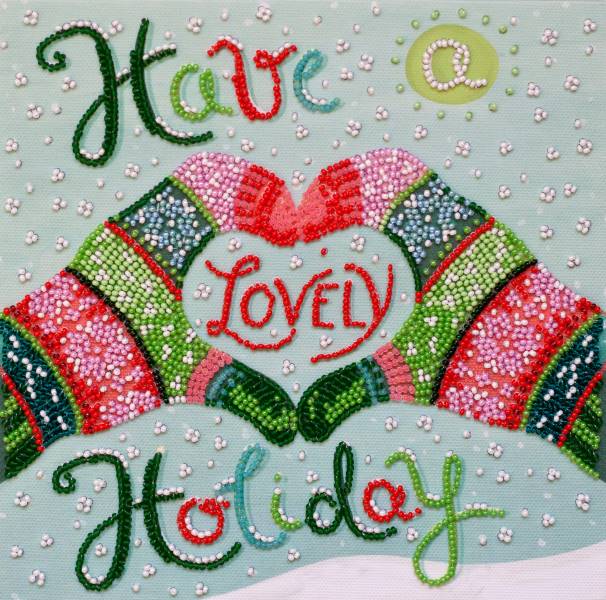 Buy Midi Bead embroidery kit - Have a lovely holiday-AMB-070