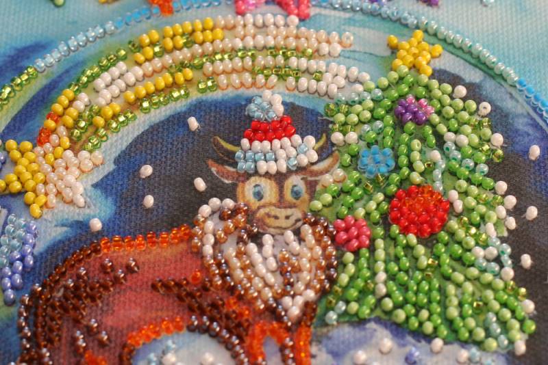 Buy Midi Bead embroidery kit - Happy winter-AMB-075_5