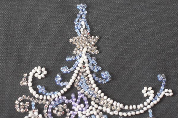 Buy Midi Bead embroidery kit - Christmas tree silver-AMB-079_1