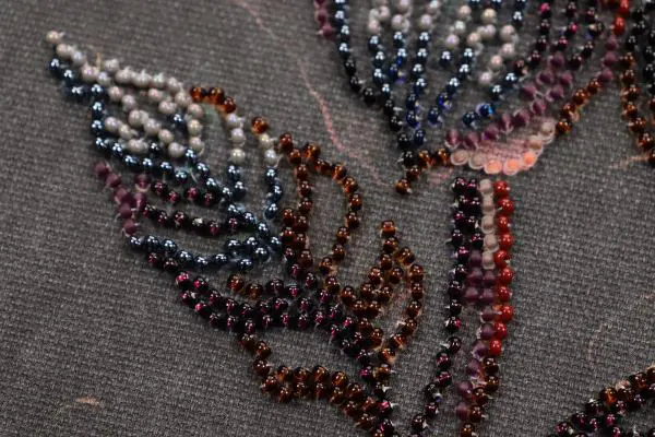 Buy Midi Bead embroidery kit - Night flower-AMB-100_4