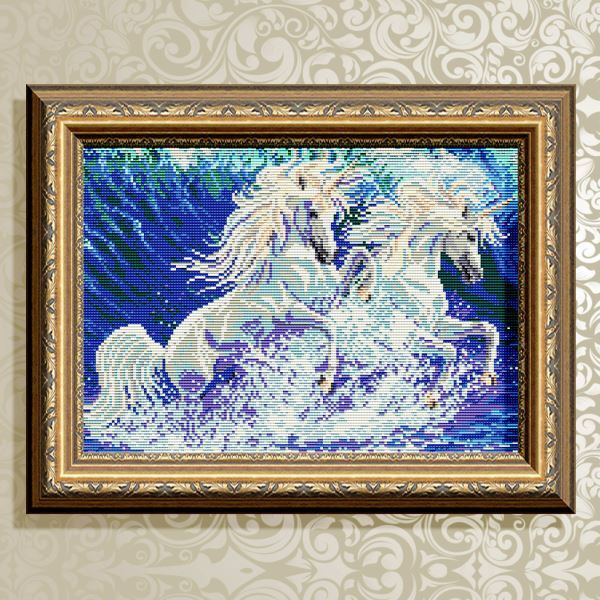 Buy Diamond painting kit - Unicorns - AT3010