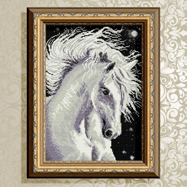Buy Diamond painting kit - White Horse - AT3016