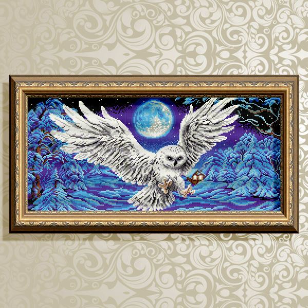 Buy Diamond painting kit - Polar owl - AT3210