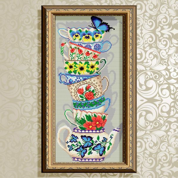 Buy Diamond painting kit - Cups with butterfly - AT3218