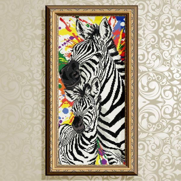 Buy Diamond painting kit - Zebras - AT3221