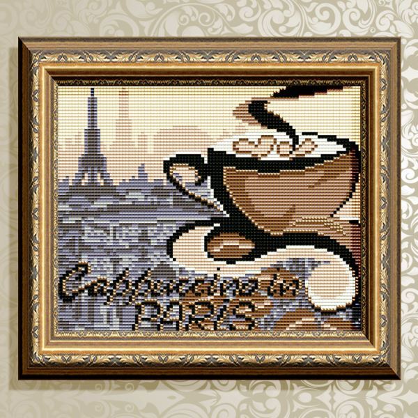 Buy Diamond painting kit - Cappuccino in Paris - AT5516