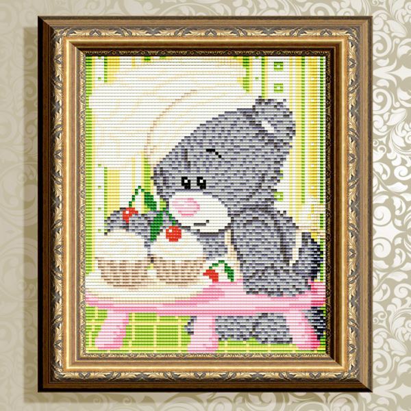 Buy Diamond painting kit - Bear confectioner - AT5526