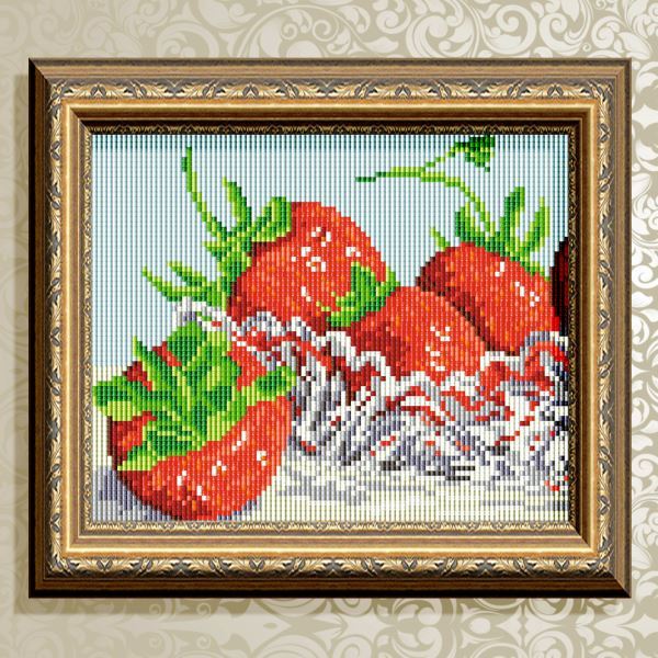 Buy Diamond painting kit - In crystal. Strawberry - AT5541
