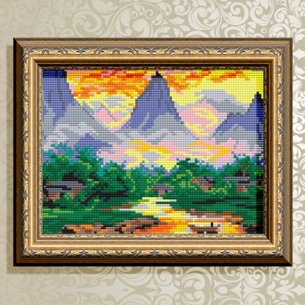 Buy Diamond painting kit - Mountain landscape - AT5605