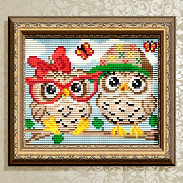 Buy Diamond painting kit - Owl's summer - AT6203