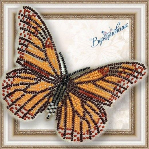 Buy Bead embroidery kit Butterfly-Danaida Monarch-BGP001