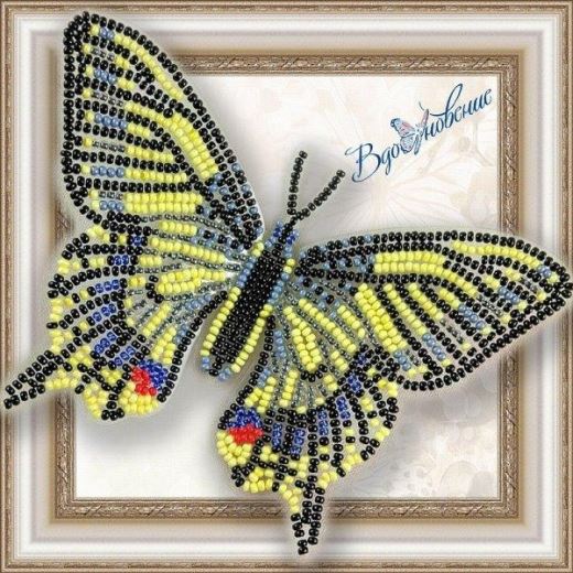 Buy Bead embroidery kit Butterfly-Mahaon-BGP002