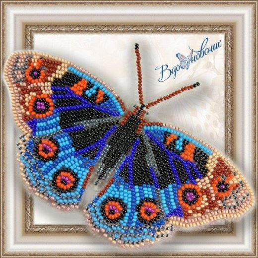 Buy Bead embroidery kit Butterfly-Brothers-BGP012