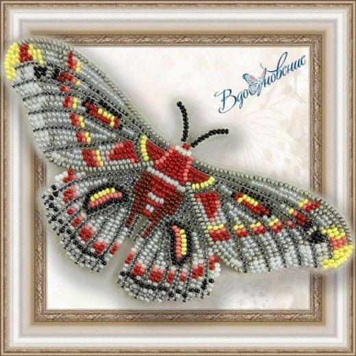 Buy Bead embroidery kit Butterfly-Gialofora Kekropi-BGP026
