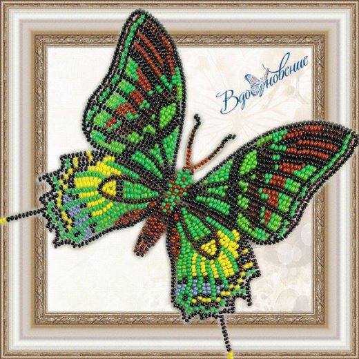 Buy Bead embroidery kit Butterfly-Teynopalpus Imperial-BGP031