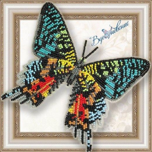 Buy Bead embroidery kit Butterfly-Uranium Madagascar-BGP043
