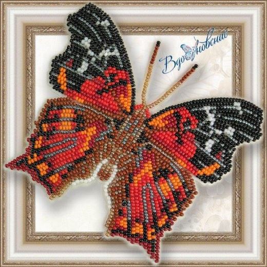 Buy Bead embroidery kit Butterfly-Hypanartia Kefersteini-BGP047