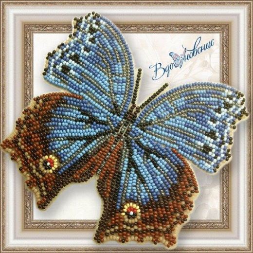 Buy Bead embroidery kit Butterfly-Salamis temora-BGP048