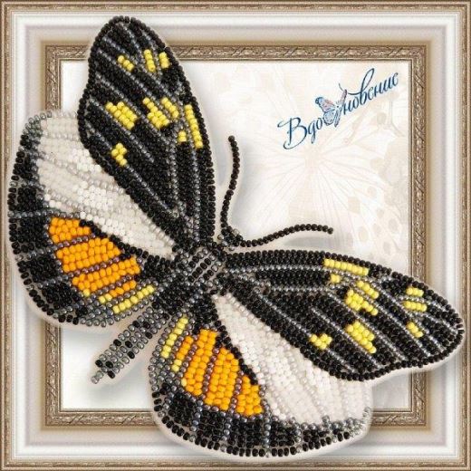 Buy Bead embroidery kit Butterfly-Dismorphia eunoe desine-BGP061