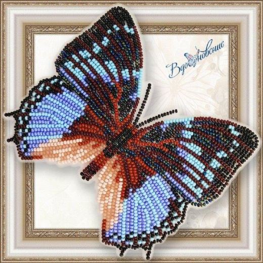 Buy Bead embroidery kit Butterfly-Charax Smaragdalis-BGP062