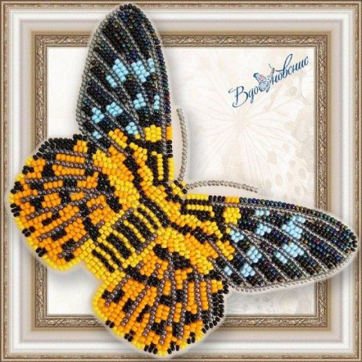 Buy Bead embroidery kit Butterfly-Dysphania militaris-BGP066