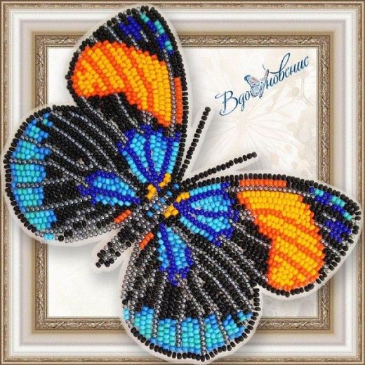 Buy Bead embroidery kit Butterfly-Kallikora Sapphire-BGP069