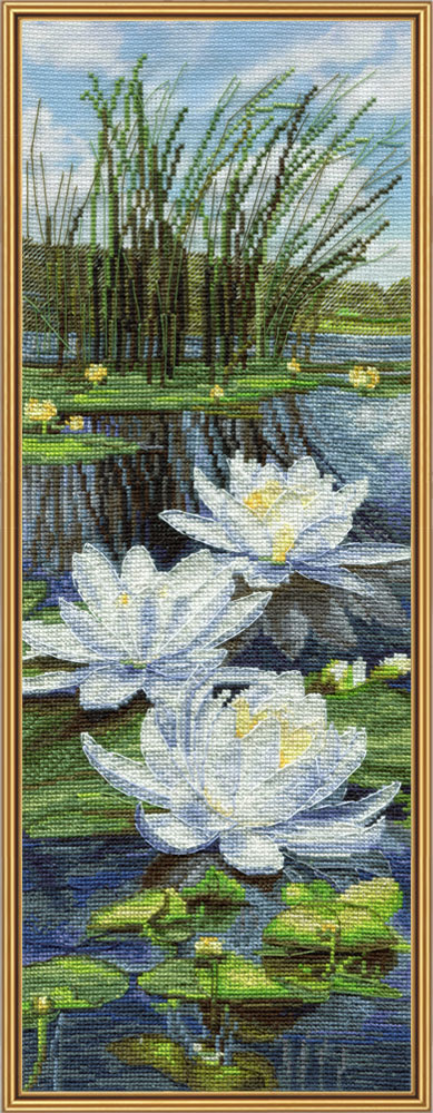 Buy Cross stitch kit White Lilies-Cb3089