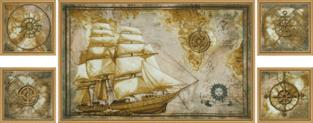 Buy Cross stitch kit Sea Trip-Cb6584