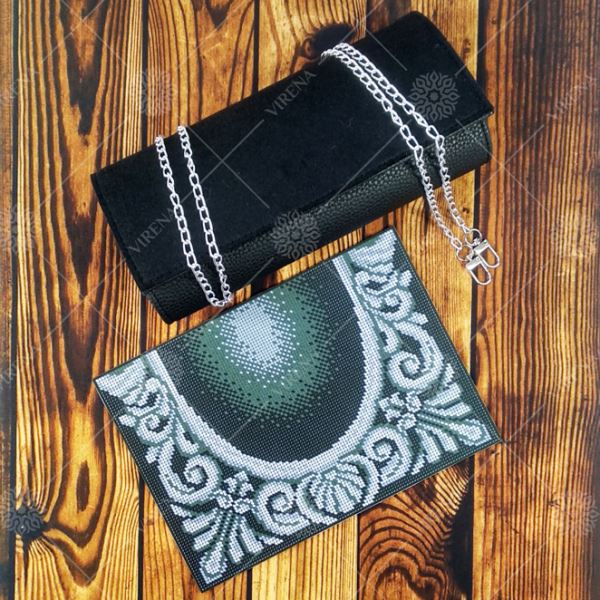 Buy Women Black Evening Clutch Eco leather for embroidered decorative element - Clutch_003-Clutch_003_2