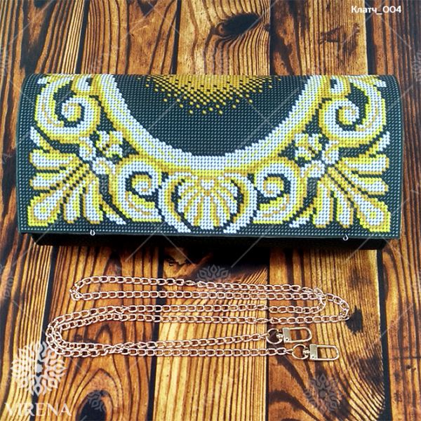 Buy Women Black Evening Clutch Eco leather for embroidered decorative element - Clutch_004-Clutch_004