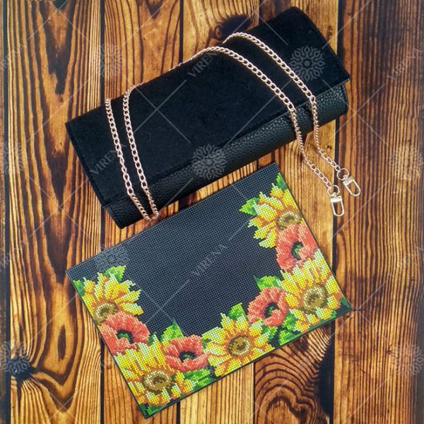 Buy Women Black Evening Clutch Eco leather for embroidered decorative element - Clutch_007-Clutch_007_2