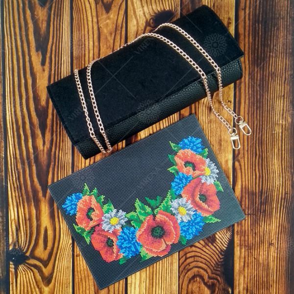 Buy Women Black Evening Clutch Eco leather for embroidered decorative element - Clutch_008-Clutch_008_2