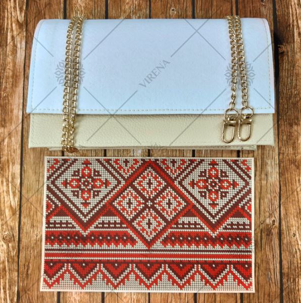 Buy Women Beige Evening Clutch Eco leather for embroidered decorative element - Clutch_403-Clutch_403_2
