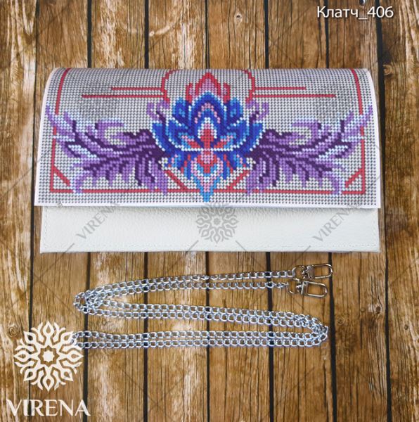 Buy Women Beige Evening Clutch Eco leather for embroidered decorative element - Clutch_406-Clutch_406_1