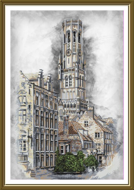 Buy Cross stitch kit Belgium. Bruges-Cp3252