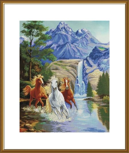 Buy Cross stitch kit Mustangs-Cp3344