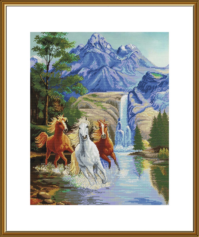 Buy Cross stitch kit Mustangs-Cp3344