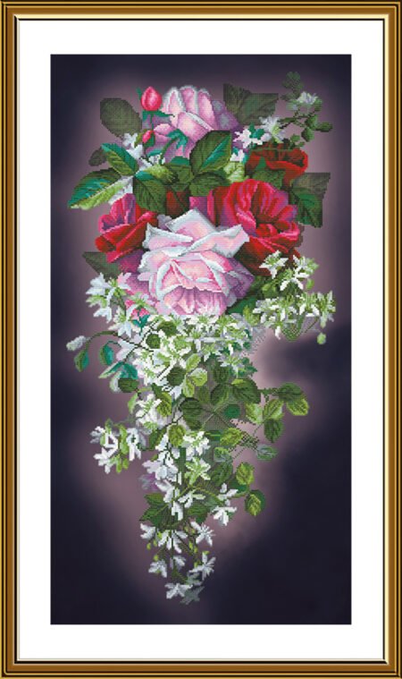 Buy Cross stitch kit Flower Cascade-Cp6235