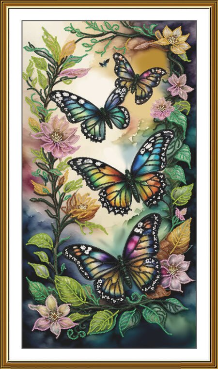 Buy Bead embroidery kit Magic Butterflies-DK3378