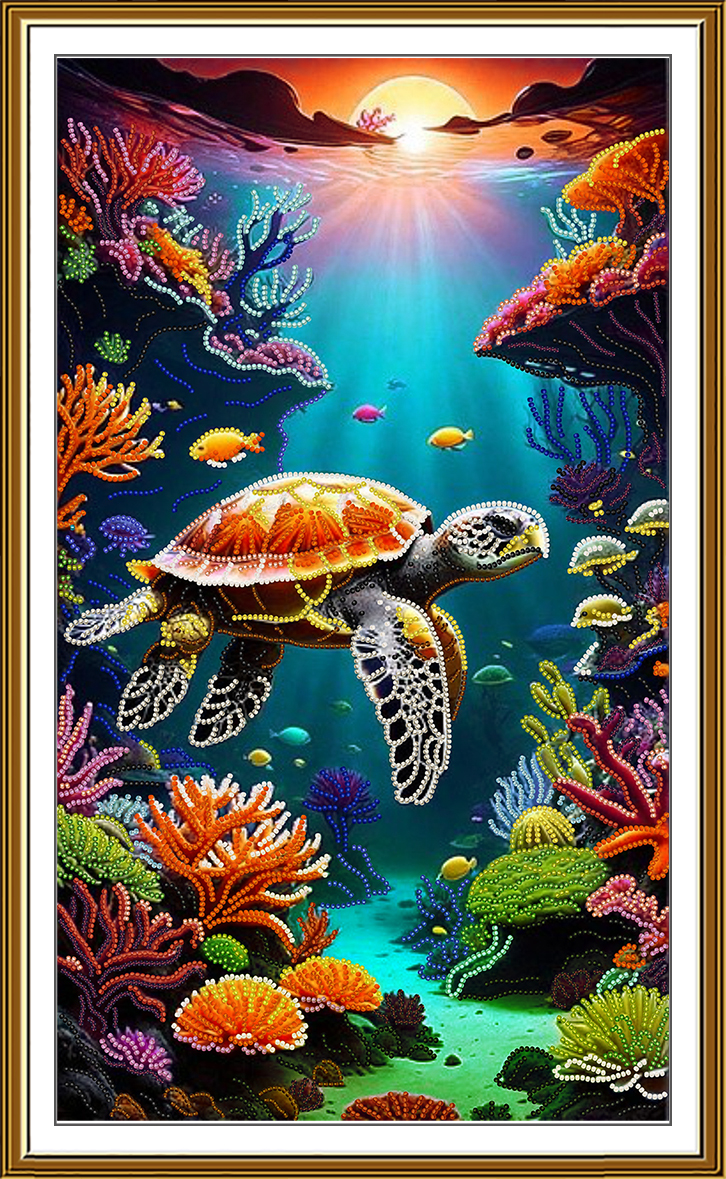 Buy Bead embroidery kit At the bottom of the sea-DK3381