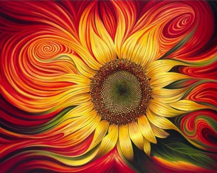 Buy Diamond painting kit-Bright sunflower-DM-011