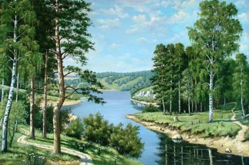 Buy Diamond painting kit-Forest river-DM-020